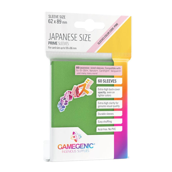 Gamegenic - Prime Japanese Sleeves Green (60)