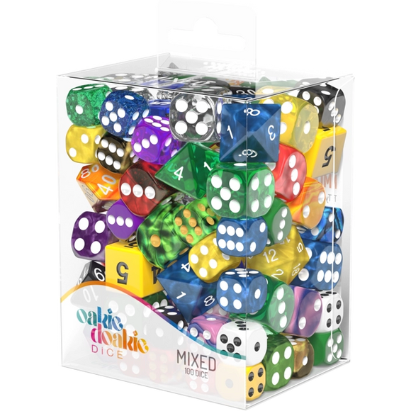 Oakie Doakie Dice Mixed Set Retail Pack 100 loose