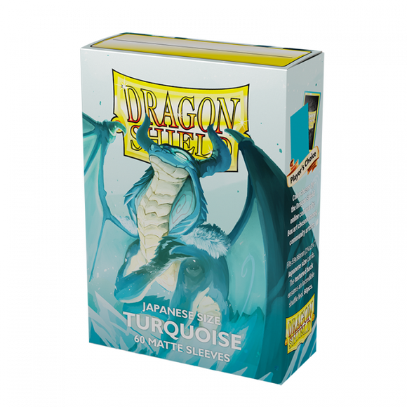 Dragon Shield - Box 60 - MATTE Turquoise - Japanese