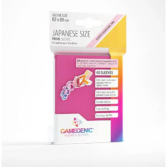 Gamegenic - Prime Japanese Sleeves Pink (60)