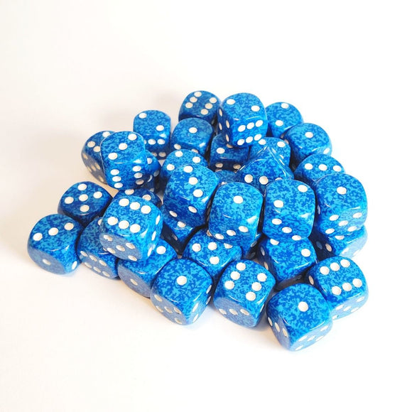 CHX 25906 Speckled Water 12mm d6 Dice Block (36 Dice)