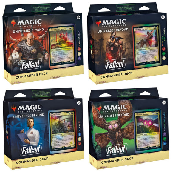 Magic - Fallout Commander Deck CASE (all 4 decks)