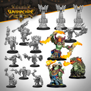 Warmachine: Southern Kriels Fire Tongue Warriors Cadre