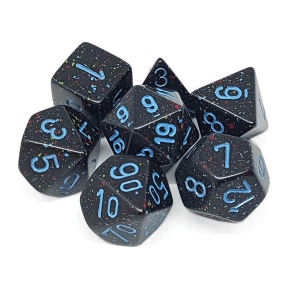 CHX 25338 Speckled Blue Stars 7-Die Set - The Gaming Verse