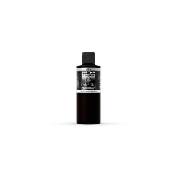 Vallejo Mecha Colour Black Primer 200ml - The Gaming Verse