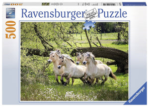 Norwegian Fjord Horses Puzzle 500pc - The Gaming Verse