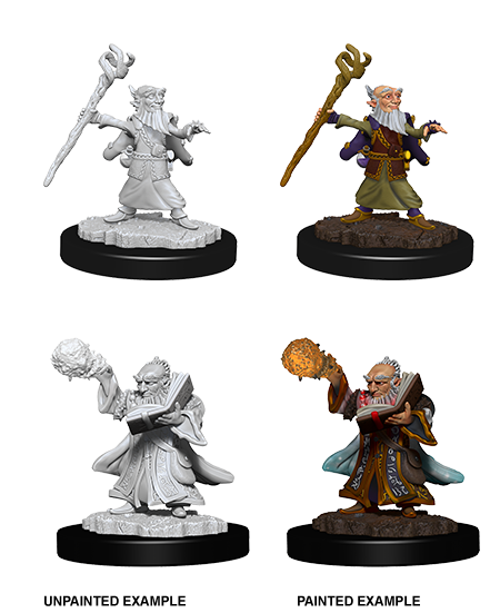 D&D Nolzurs Marvelous Unpainted Miniatures Male Gnome Wizard - The Gaming Verse