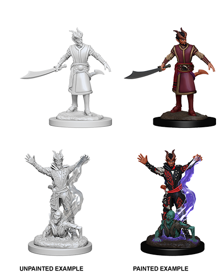 D&D - Miniature Male Tiefling Warlock - The Gaming Verse