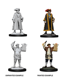 WizKids Deep Cuts Unpainted Miniatures Mayor & Town Crier - The Gaming Verse