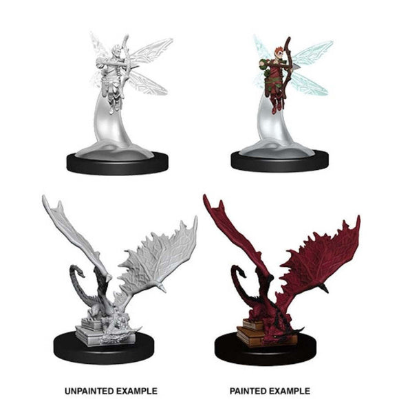 D&D Nolzurs Marvelous Unpainted Miniatures - Sprite & Pseudodragon - The Gaming Verse