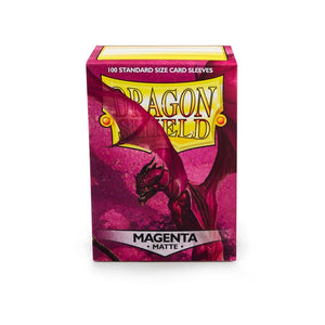 Dragon Shield Standard 100 Magenta MATTE - The Gaming Verse